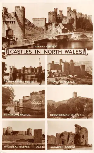 BR77388 Burg in Nordwales Caenarvon Castle Harlech Castle