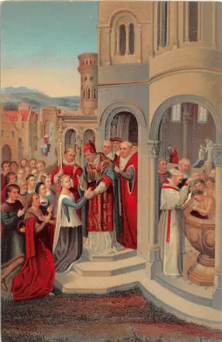 BR41438 Die Ankunft in Rom hans memling paint printures