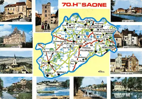 BG35799 haute saone map cartes geographiques france