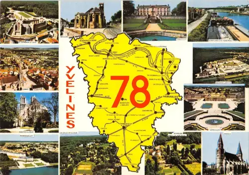 BR54192 Yvelines Karte cartes geographiques france