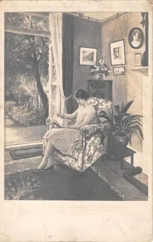 uk26429 Dame im Stuhl Sozialgeschichte zu identifizieren