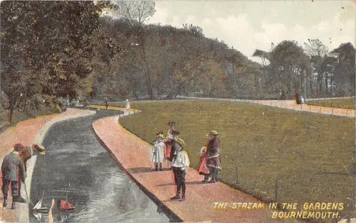 uk24028 stream in the gardens bournemouth uk