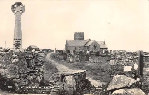 uk14609 st materiana tintagel real photo uk