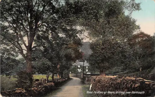 uk16711 road to glany wern arthog barmouth wales uk