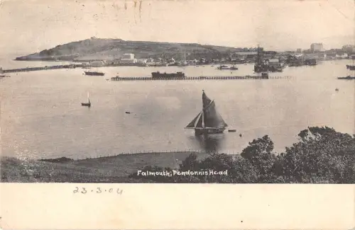 uk29441 pendennis head falmouth real photo uk