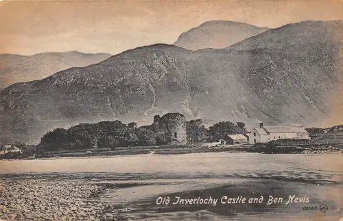 BR93455 old inverlochy castle and ben nevis uk