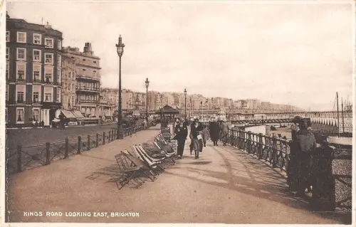 uk13759 Kings Road Looking East Brighton Echtfoto UK