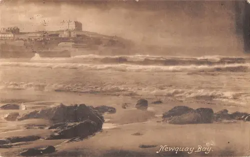 uk29649 newquay bay real photo uk