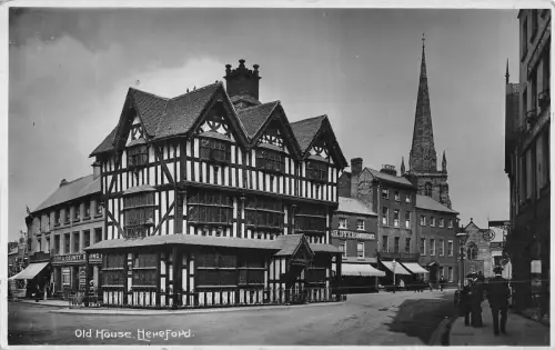BR70217 old house hereford real photo uk