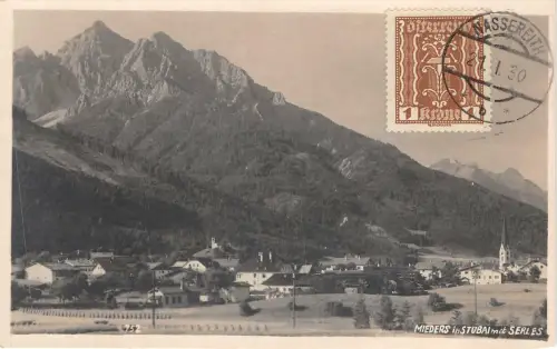 uk43041 mieders in stubai mit serles