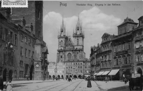 B64678 Altstadtter Ring Eingang in das Rathaus Prag Praha tschechisch