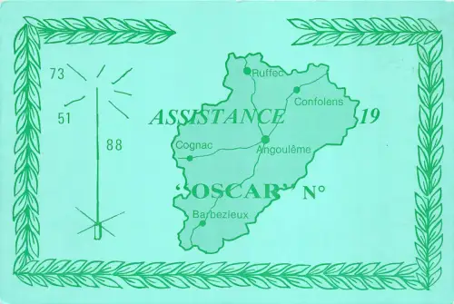 BR30668 QSL Karte Assistance Oscar