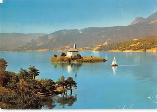 BR50357 Lac de serre poncon la chapelle de st michel de prunieres Frankreich