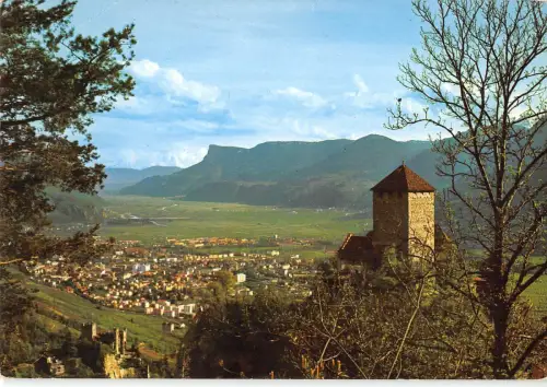 BR86225 castel tirolo verso meran schloss tirol gegen meran italy
