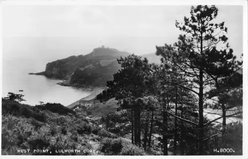 uk16512 west point Lulworth Cove real photo uk