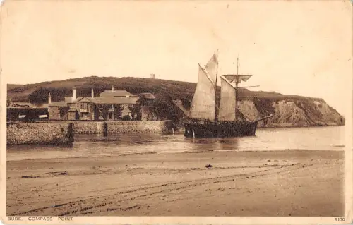 uk11721 bude compass point real photo uk