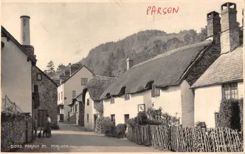 uk16549 parson st porlock real photo uk