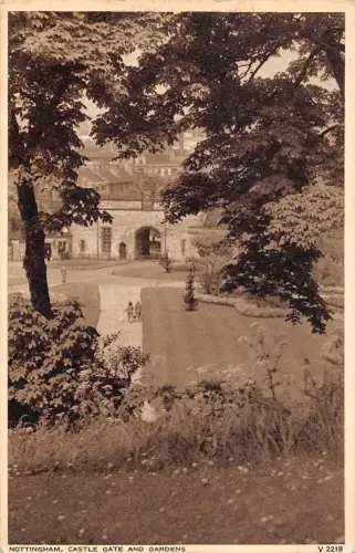BR50548 Nottingham Castle Gate and Gardens England