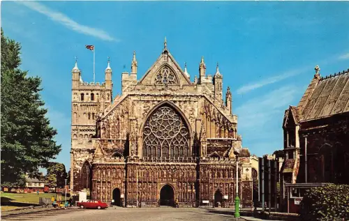 B88319 exeter cathedral devon uk 14x9cm