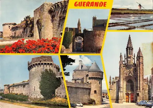 BR52492 Guerande les remparts les marais salants et l eglise saint France