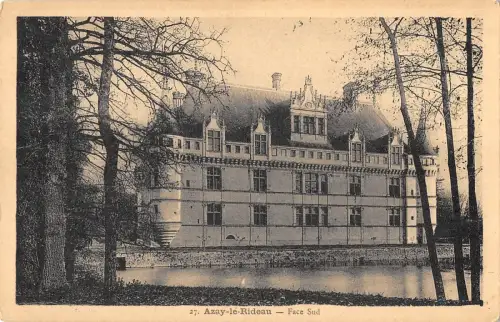 BF9978 face sud chateau d azay le rideau france Frankreich