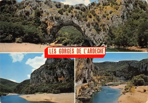 BT8735 Les Gorges de l ardeche le pont d arc et ses environs Frankreich