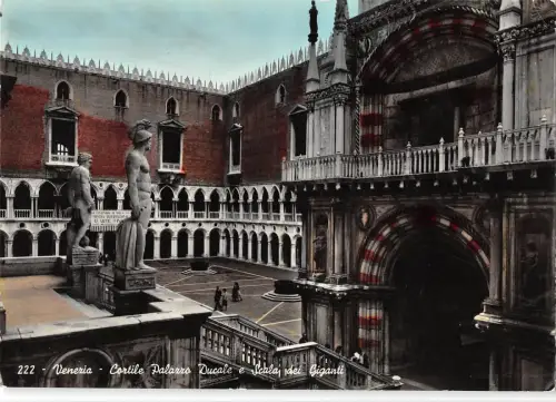 BT1687 venezia cortile palazzo ducale e scala dei giganti italy