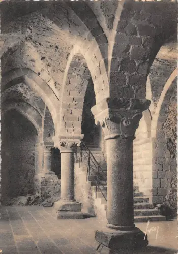 BR50003 abbaye crypte de l aquillon mont st michel France
