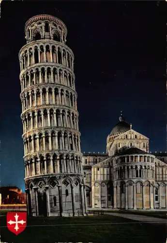 BF857 Pisa la torre l abside del duomoo di notte Italien