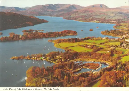 BR91923 Luftaufnahme des Lake Windermere bei Bowness the Lake District UK