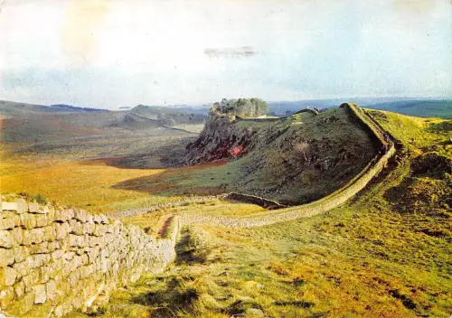 B100988 the roman wall at cuddy's craig uk