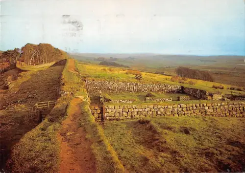 BR89358 römische Mauer bei Housesteads Mile Castle Northumberland UK