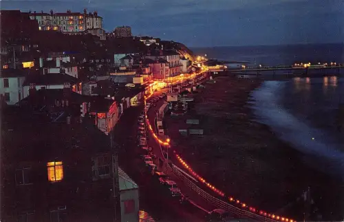 BR66736 the esplanade ventor at night isle of wight uk 14x9cm