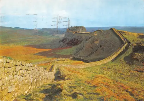 BR89873 Roman Wall at Cuddy s Crag Northumberland UK