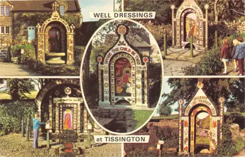 uk9787 well dressing at tissington uk