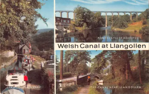 uk8052 welsh canal at llangollen wales uk
