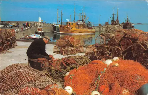 uk7695 flicken nets at seahouses uk