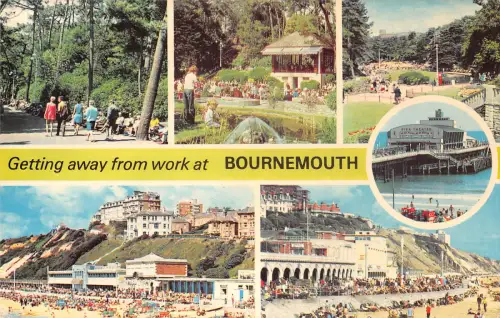 uk7036 getting away from work at bournemouth uk