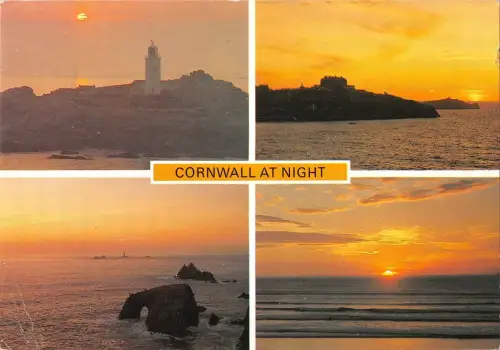 BR90688 Cornwall at night uk lands end polzeath newquay