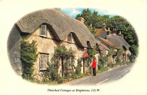uk11062 reetgedeckte Cottages auf Brighstone Isle of Wight UK