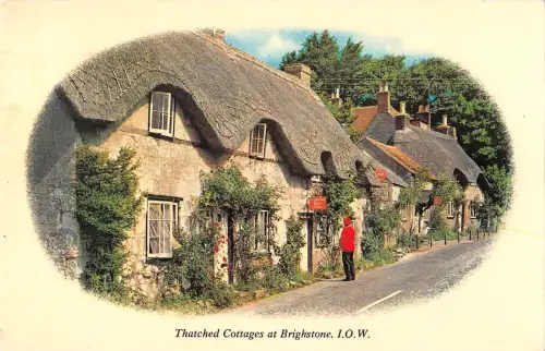 uk9669 reetgedeckte Cottages auf Brighstone Isle of Wight UK