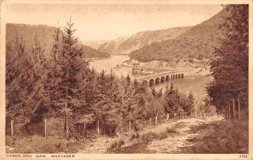 uk13914 careg ddu dam rhayader wales uk