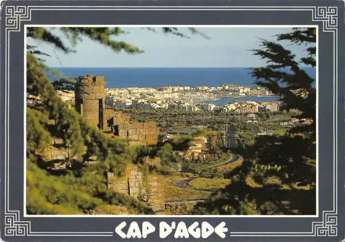 BT8360 Cap d agde vue du mont st loup France