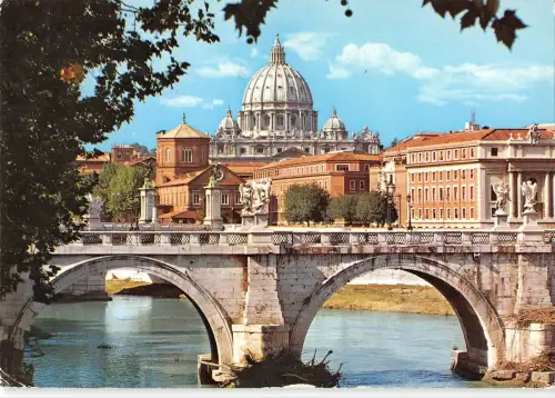 BT1609 roma basilica di s pietro dal lungotevere italy