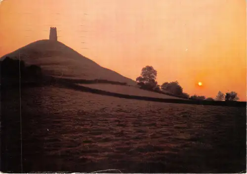 Lot238 uk glastonbury tor somerset tor at sunset