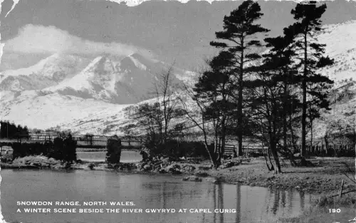 uk52111 river gwyryd at capel curig snowdon range north wales echtfoto uk