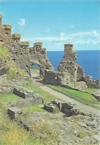 uk46598 Burgruine bei tintagel uk