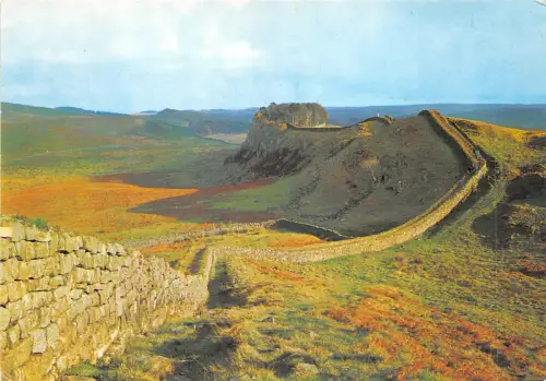 uk47533 roman wall at cuddys crag northumberland uk