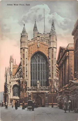 uk26660 west front abbey bath uk
