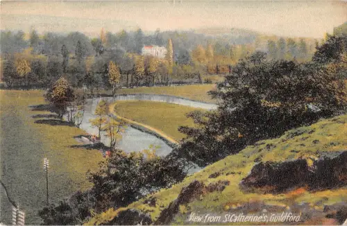 uk30918 view from st catherines guildford uk